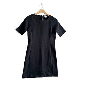 Steven Alan Navy Blue Short Sleeve Midi Dress. Size P
